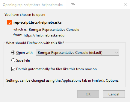 BRCS Configuration for Firefox