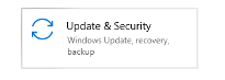 Windows Update & Security settings button.